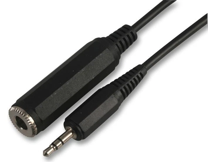 3.5mm Stereo Jack Plug Small to Big 6.35mm Jack Socket AUX Extension Lead 1.8m