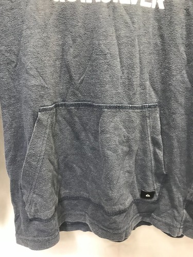 Youth Quicksilver Blue Hoodie Sweatshirt Medium Light weight Jersey - Picture 4 of 9