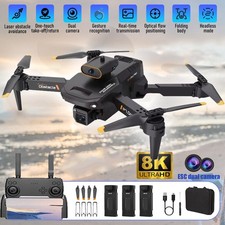 Faltbare 8K Drohne mit Dual Kamera RC Quadcopter FPV Selfie Drone für Erwachsene