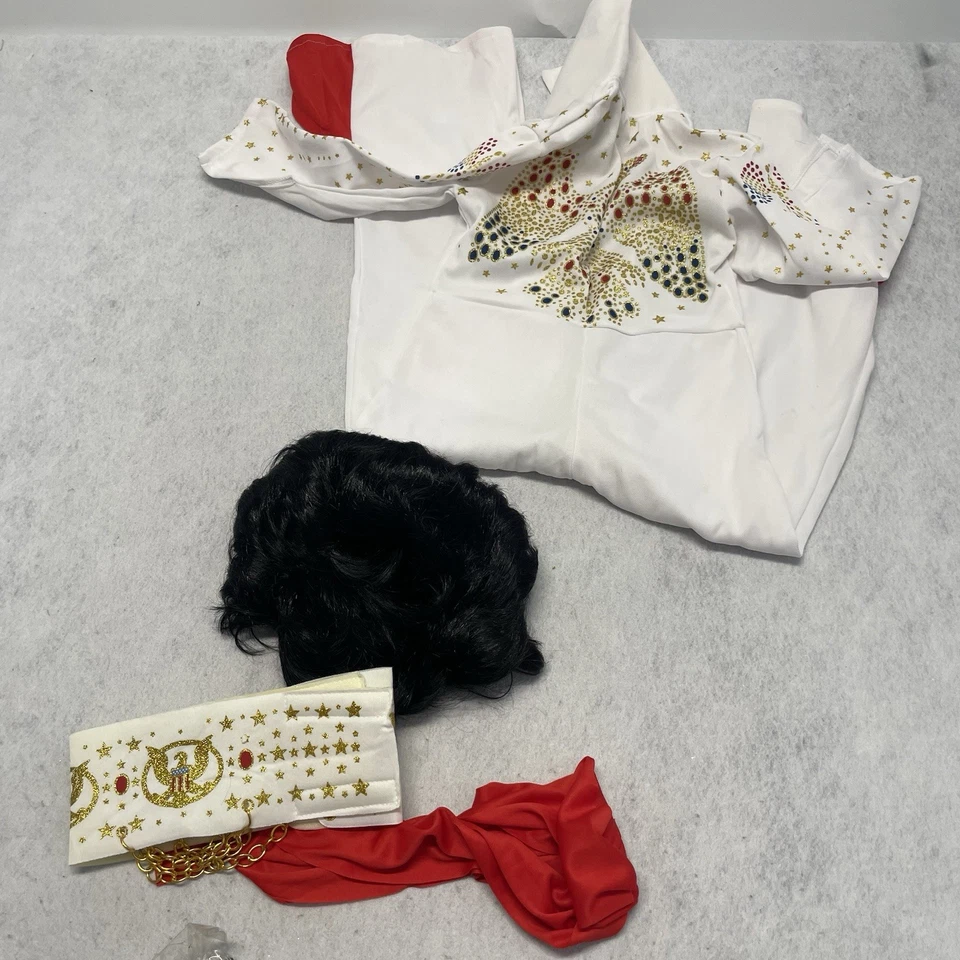 Disfraz de niño Elvis Presley pequeño (talla 4-6) para 3-4 Foto 2 de 3