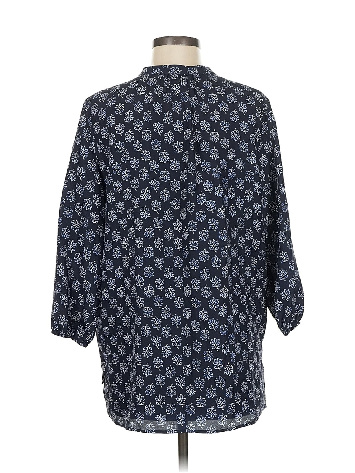 MICHAEL Michael Kors Women Blue 3/4 Sleeve Blouse 8 thumbnail 2