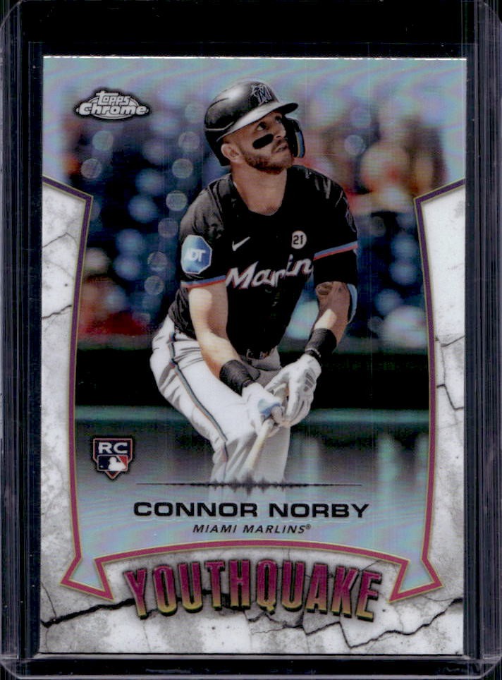 2025 Topps Chrome Connor Norby YouthQuake RC Rookie #YQ-14 Marlins