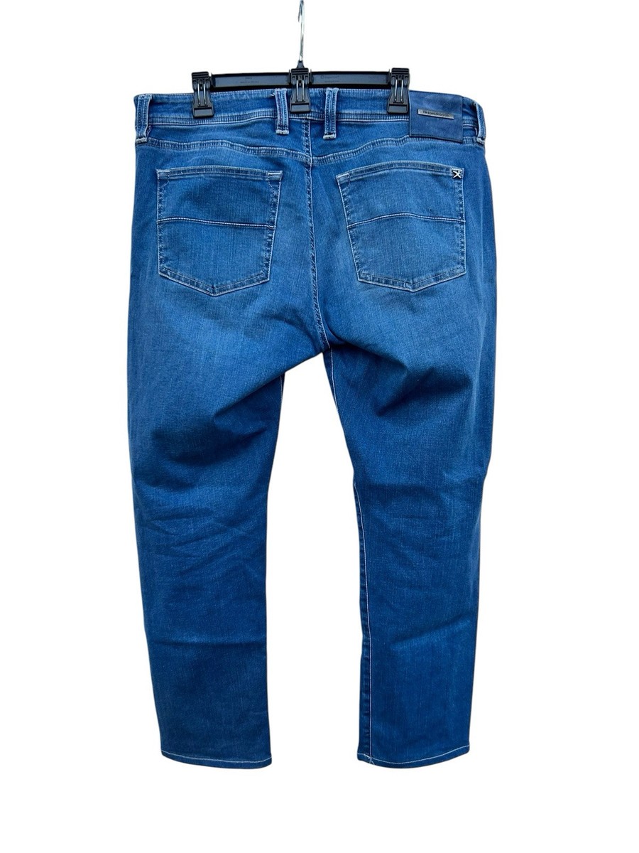 Tramarossa Jeans Mens 36 Blue Michelangelo Zip Stretch Slim Straight Denim