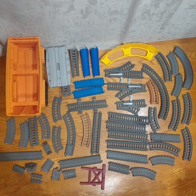 Lot Of 51 Thomas & Friends Super Cruiser Trackmaster Storage Box And Tracks