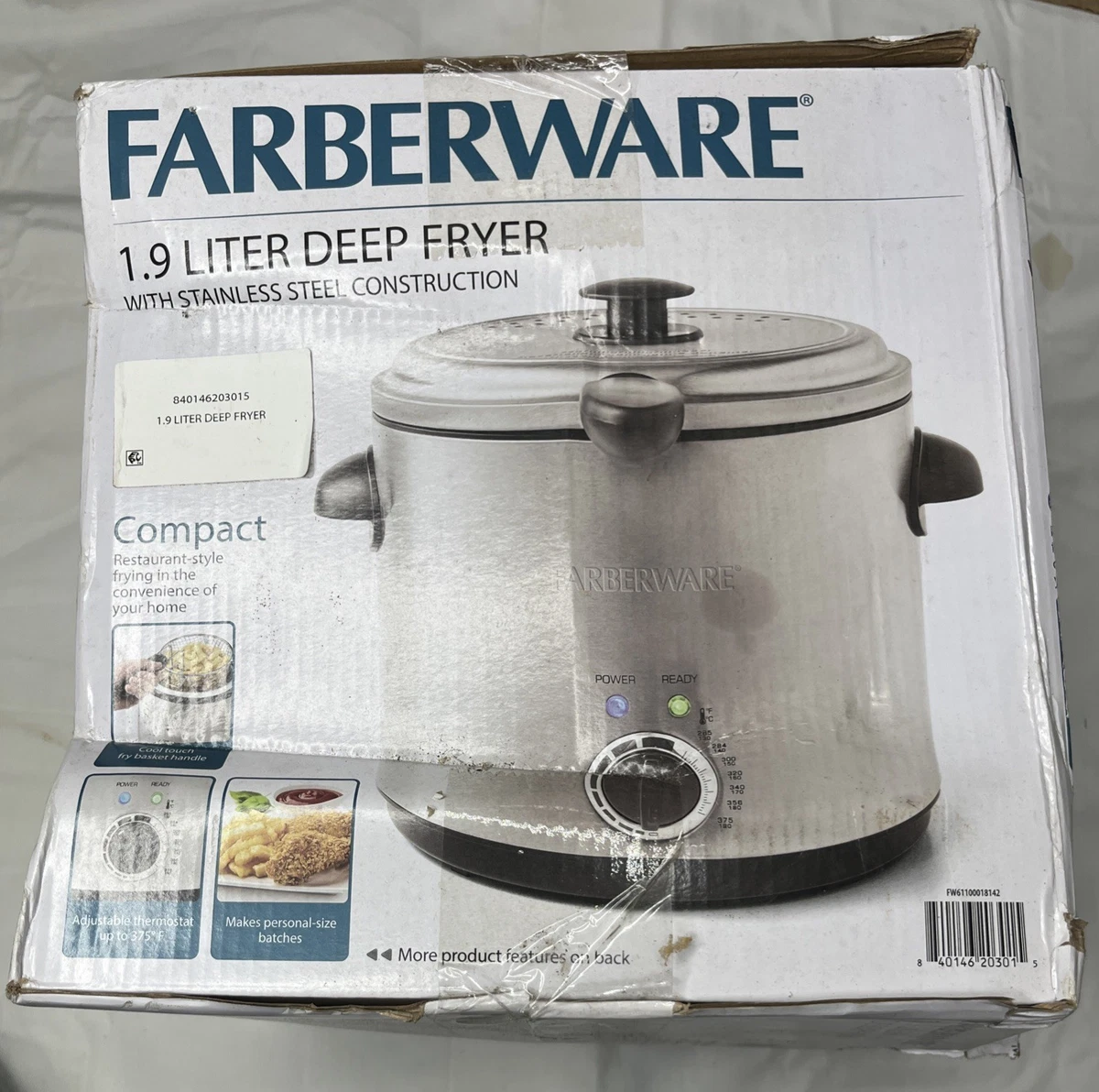 大型FARBERWAREフライヤー Farberware Stainless Steel Deep Fat Fryer Fryers for sale | eBay