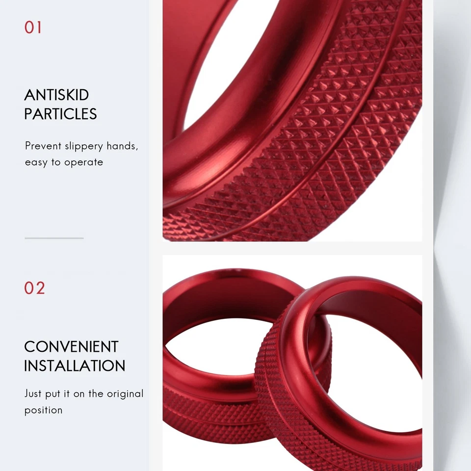 AC Climate Control and Radio Volume Knob  Covers for  1 2 3 3GT 4 Series1829 - Image 3 of 4