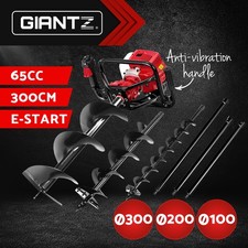 Giantz Post Hole Diggers Petrol Digger Drill Fence Extension Auger Bits