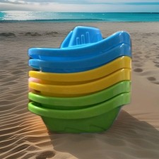 Bath/Beach Boats 6 Multi Colored Baby Toddler Educational Stacking Waterplay