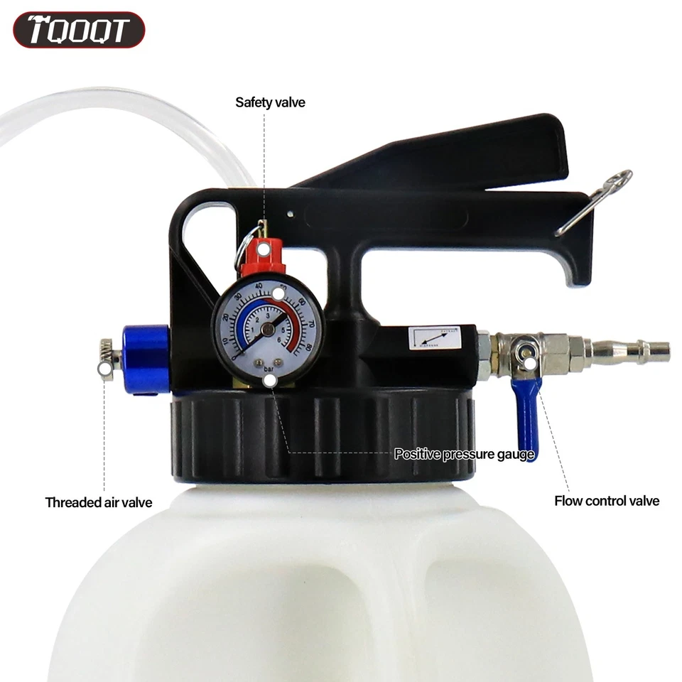 10L Transmission Oil Filling System Fluid Pump Manual Tool With 13pc ATF Adaptor - Image 3 of 4