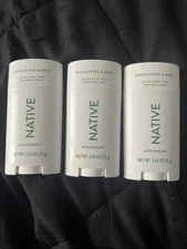 3 Pack Native Whole Body Deodorant (Eucalyptus&Mint) 2.65 Each Aluminum Free