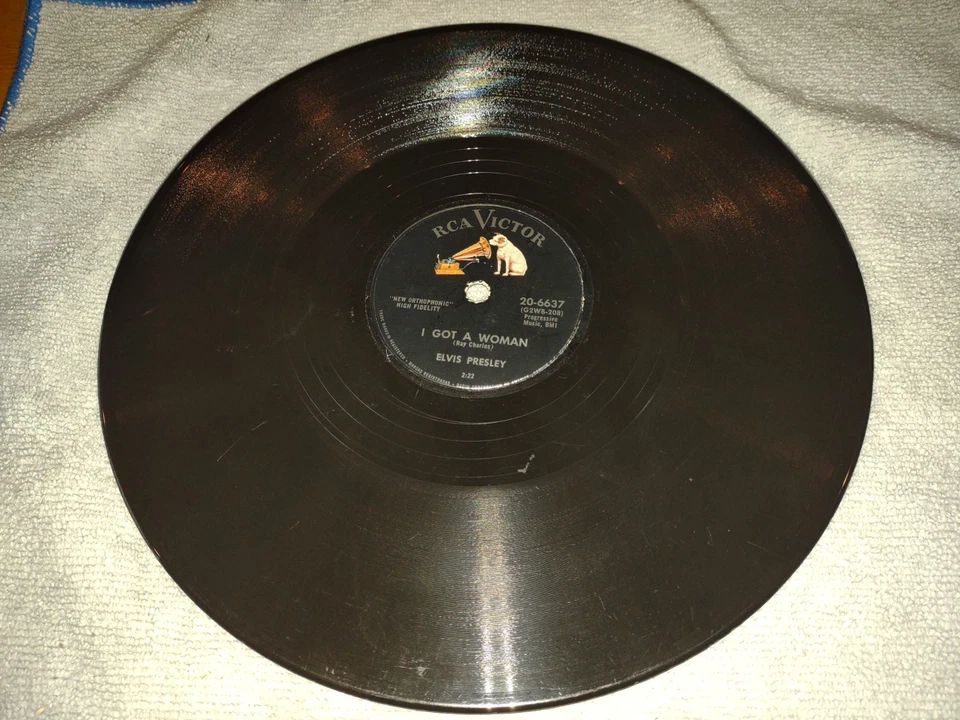 Elvis Presley I Got A Woman / I’m Counting On You 20-6637 Shellac 78  Rare Combo - Image 2 of 4