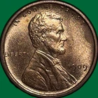 1909 Lincoln Wheat Cent Brilliant Uncirculated BU Coin #43782