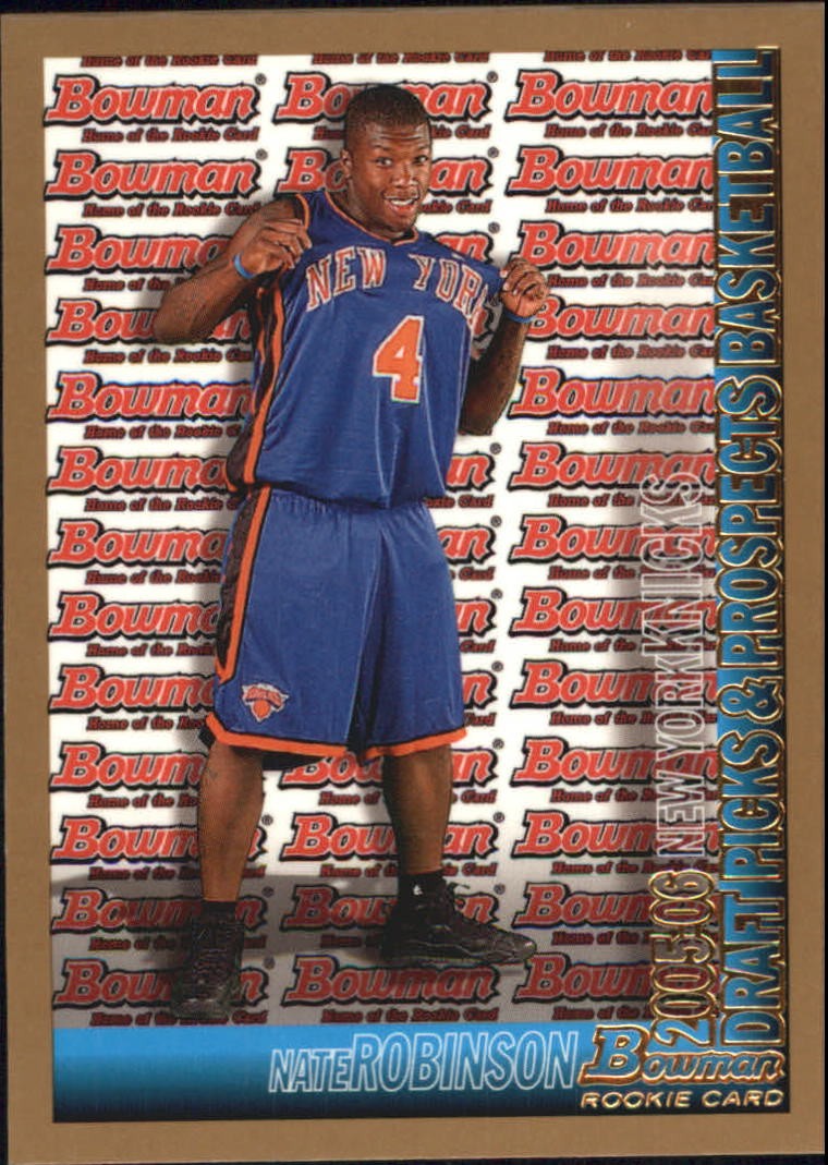 2005-06 Bowman Gold #124 Nate Robinson - BSK