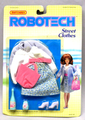 1985 Matchbox Robotech 12'' doll STREET CLOTHES Fashion outfit MINT ON CARD