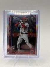 2025 Topps Chrome Update Matthew Lugo #USC166 RC Rookie Refractor Angels