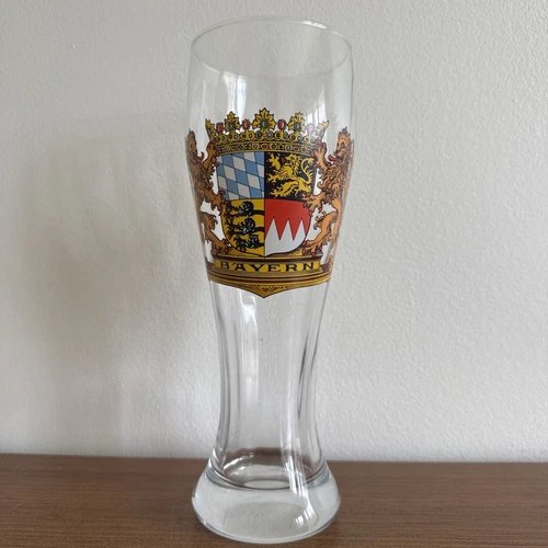 Vintage Bayern Pint Pilsner Beer Drinking Glass