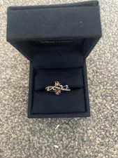 Enchanted Disney Fine Jewellery 14K Rose Gold over silver belle Rose Ring