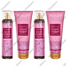 Bath & Body Works BLUSH CARDIGAN Fine Fragrance Mist + Body Cream - Lot of 4