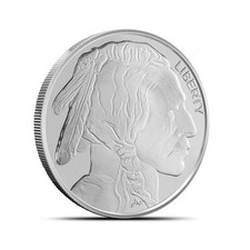 1/2 oz Silvertowne Buffalo Silver Round (New) 107.20 per troy oz