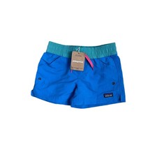 Patagonia Girls Costa Rica Baggies Shorts 3in Vessel Blue 67088 Size S 7-8 NEW