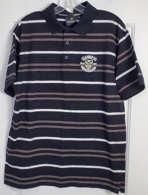 Guinness Mens Breweriana Polo Shirt St Paddys Day Classic - Size L - EUC