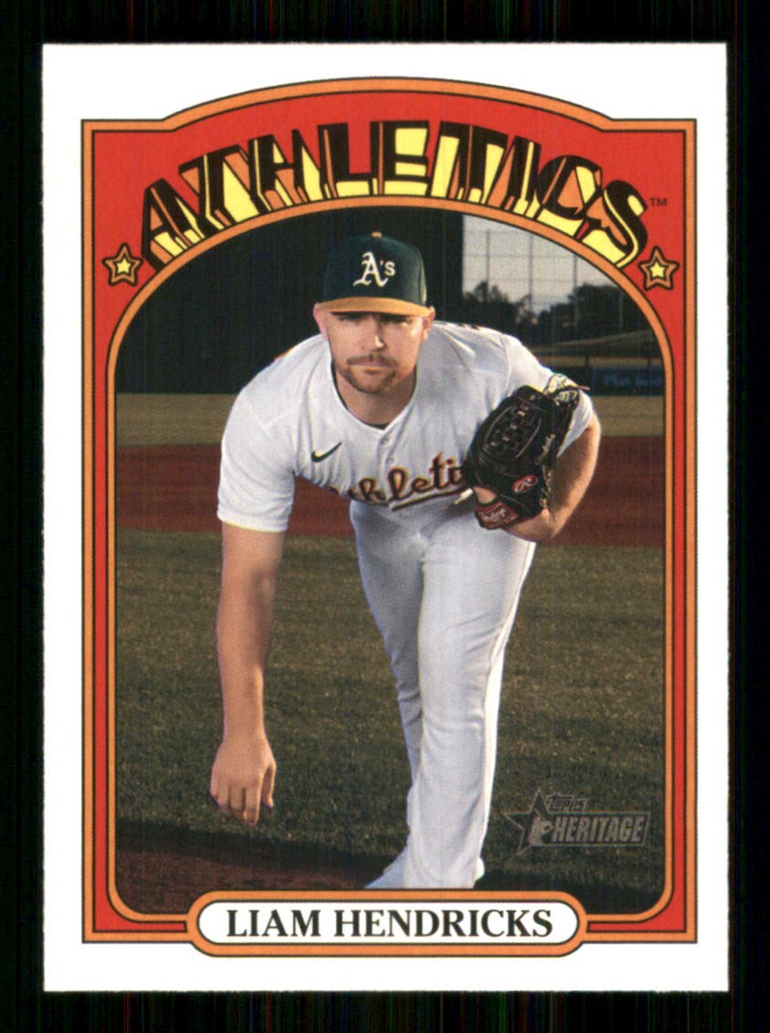 2021 Topps Heritage #397 Liam Hendriks Oakland Athletics TW4424