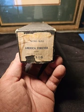 Rare  QRS Player Piano Word Roll Music Vintage  Very GC "America Forever"