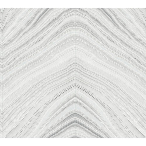 Sheer Grey Onyx Strata Non Woven Preium Peel and Stick Wallpaper Approximate 45