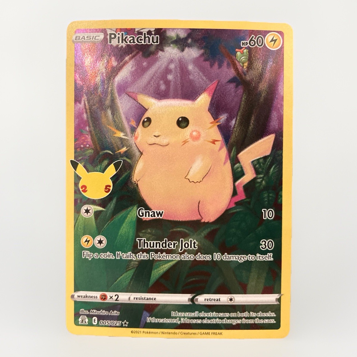 Pokémon TCG Celebrations Pikachu  005/025 ⚡️ SWSH NM Full Art Pokemon Card 🔥