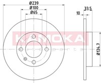 2X Kamoka Bremsscheibe 103156 FüR 6N1 Classic Arosa Polo Seat 6N2 VW 3 6V2 SDI