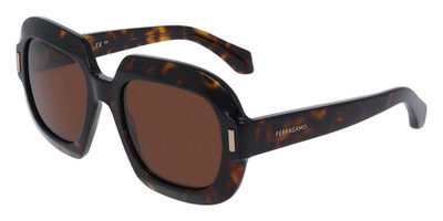 New Salvatore Ferragamo SF2068SE 242 Dark Havana Sunglasses with