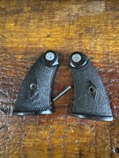 Vintage Smith Wesson Diamond Center Service Grips For K Frame Square Butt