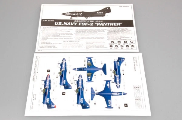 Trumpeter 02832 US NAVY F9F-2 PANTHER 1:48 Kit di modellismo - Immagine 3 di 4
