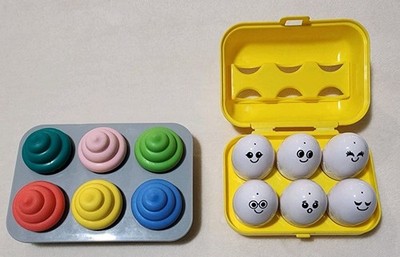 Shape Sorter Eggs and Cupcakes Baby Toddler Learning Toys