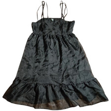 Wild Fable Women's Black Empire Waist Lined Midi Dress FREE S H NWT