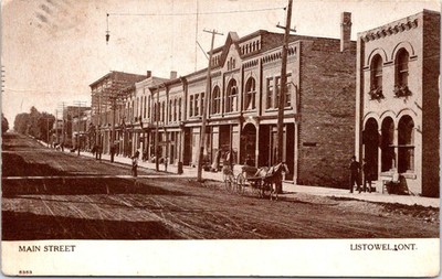 1910, Main Street, LISTOWEL, Ontario, Canada Postcard - Warwick Bro's & Rutter
