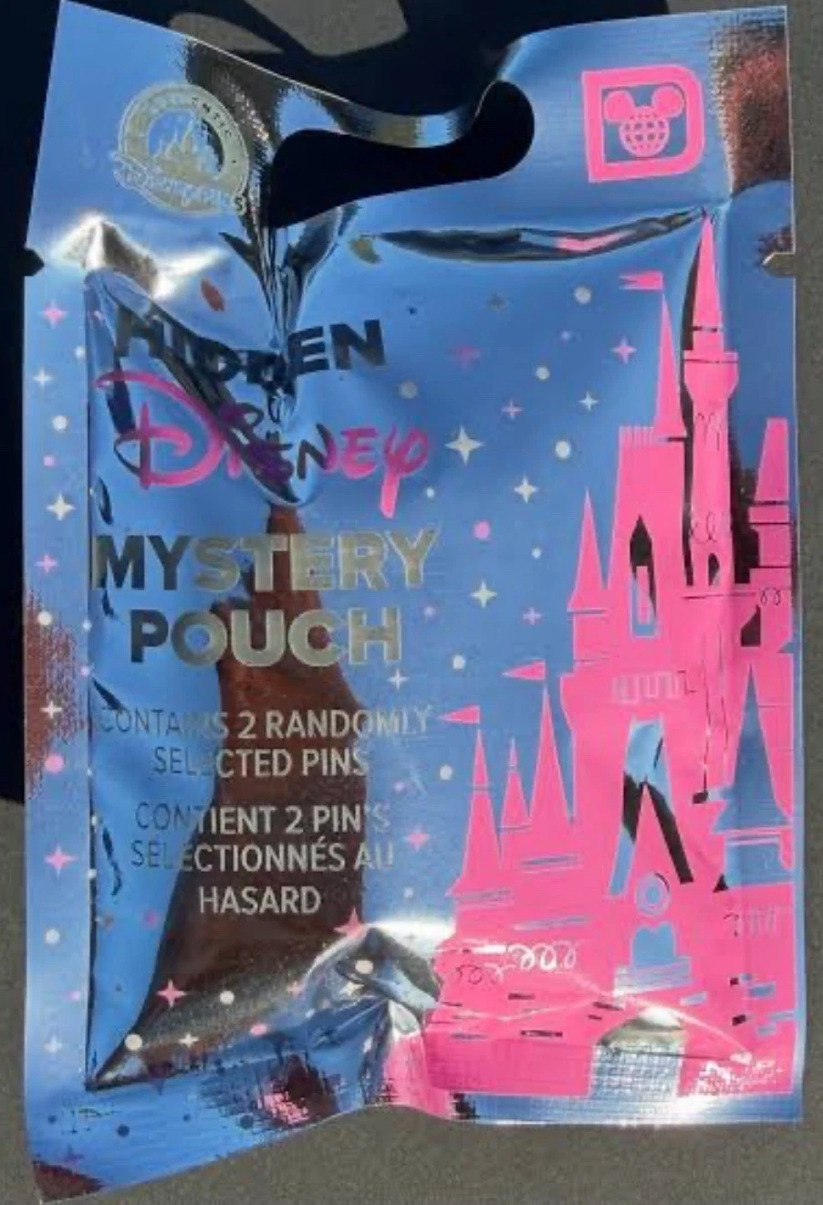 Disney Hidden Mickey Wave B One Unopened Pin Pack Pouch 2025 Two Pins WDW New