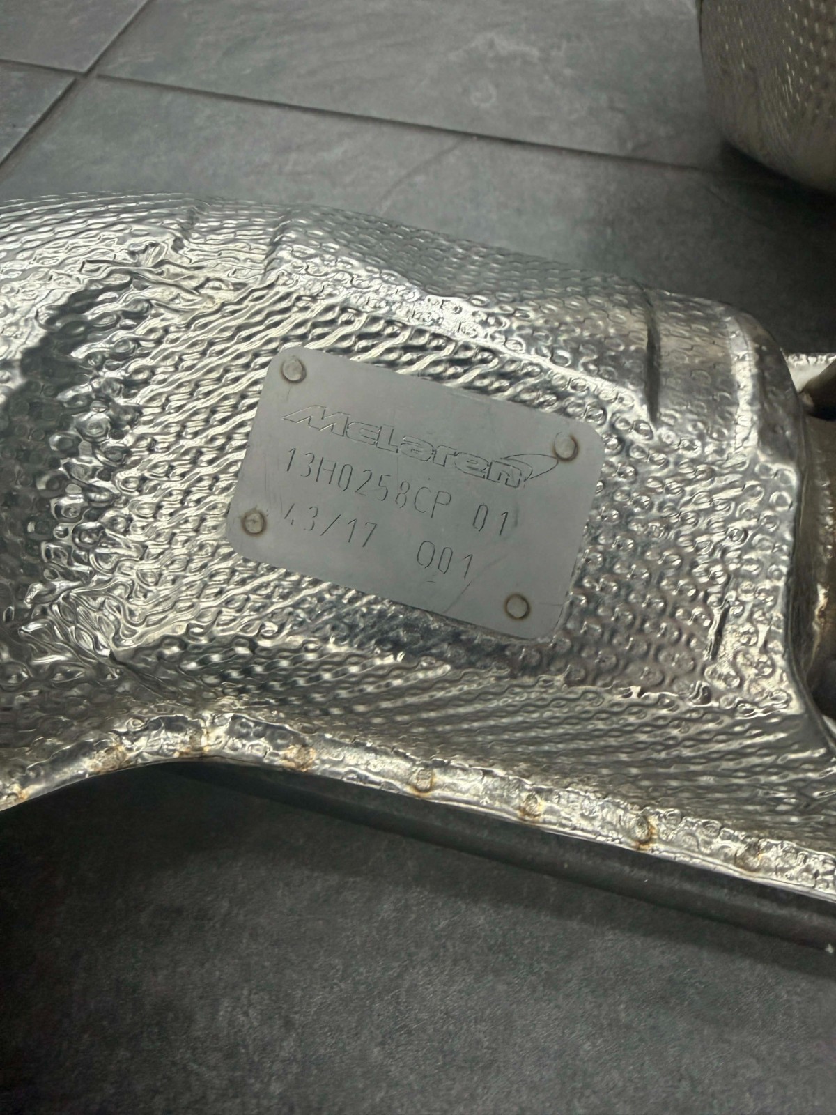 2018 MCLAREN 570S EXHAUST MUFFLER 13HA004CP