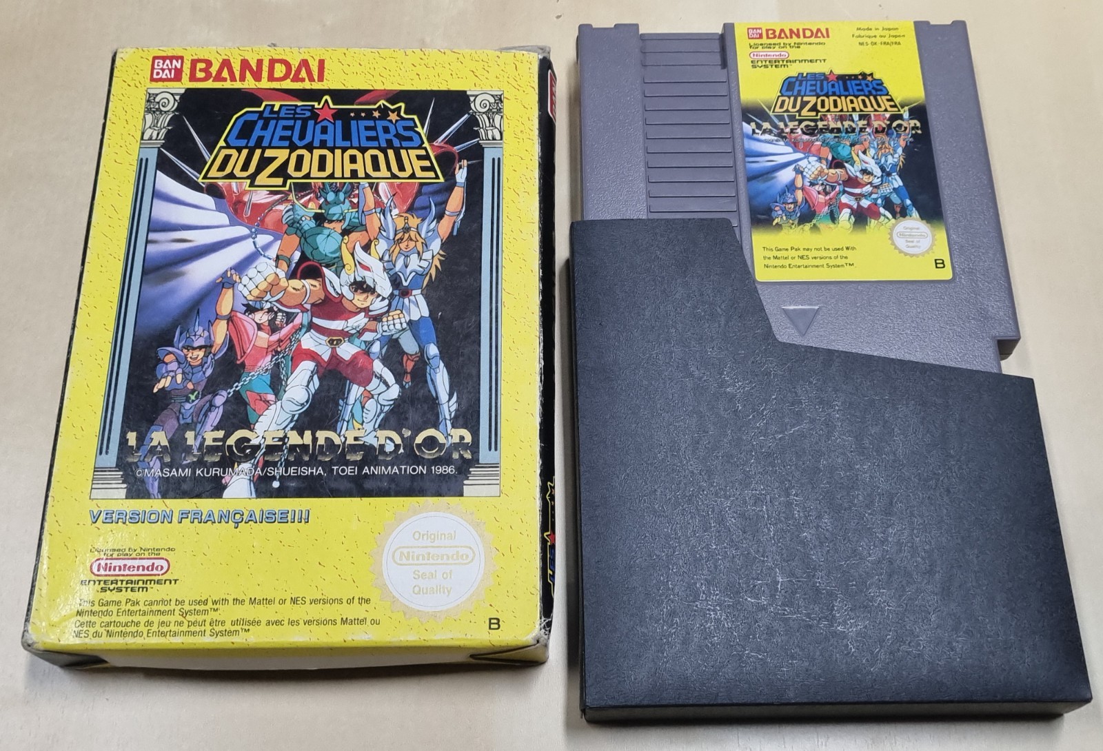 Jeu LES CHEVALIERS DU ZODIAQUE pour console Nintendo NES - SANS NOTICE - FRA