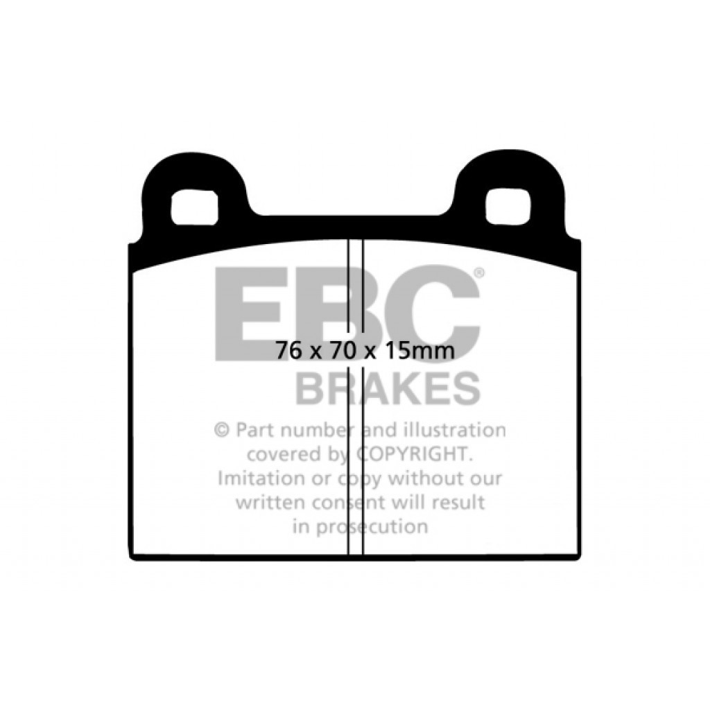EBC For Ferrari 308 GTB 1975-1985 Front Brake Pads Redstuff
