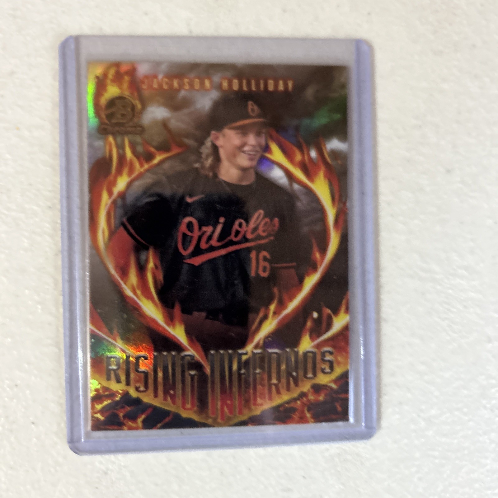 Jackson Holliday 2024 Bowman Green Rising Infernos Insert /99 #RI-9 - Orioles A8