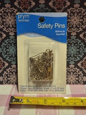 Prym Safety Pins 11250 40pcs Mixed Sizes Variety Pack Nickel plated Steel Brass