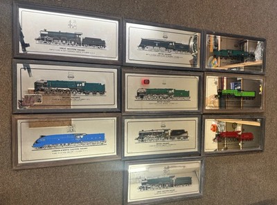 Schönes Set mit 10 British Railways Battle of Britain Class Squadron Vintage Spiegeln