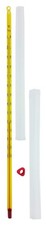 Thermometer, Yellow-Backed, Total Immersion, Single Scale -20 C to 110 C