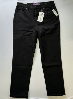 Gloria Vanderbilt Women's AMANDA Heritage Tapered Jean, Black 12