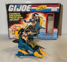 Product Image: Vintage 1987 GI Joe Zanzibar Dreadnok Pirate w/ Air Skiff Complete w/ Box