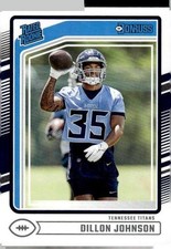 Dillon Johnson 2024 Donruss #399 RC Tennessee Titans
