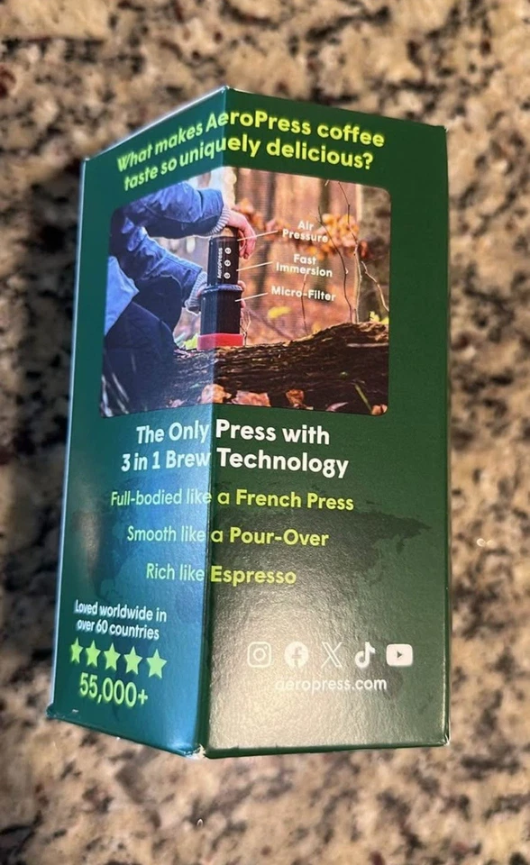 Aeropress Go Travel 咖啡压榨机套件 - 旅行版全新密封盒 — 第 3/3 张图片