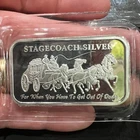 Stagecoach Silver Get Out Of Dodge 1 oz 999 Silver✅Divisible Art BAR in Capsule