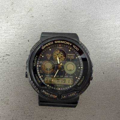 Vintage Casio Aw-20 Module 384 Speed Memory 100 Mens Watch for